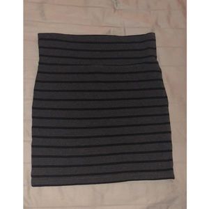 Grey & Black Bodycon Skirt!